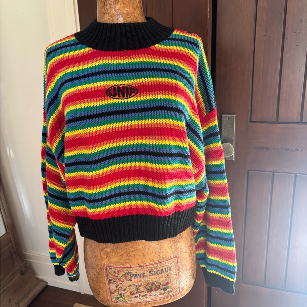 UNIF Colorful Striped Sweater
